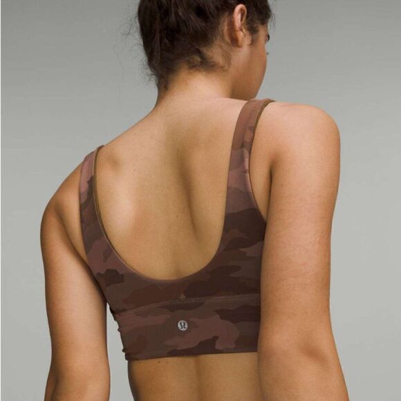 Lululemon Align brown reversible camouflage sport bra size 8. NWOT - Picture 4 of 16